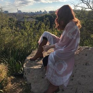 Long, flowy cardigan